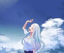 水彩風セミリアル女性イラスト制作します 「『あなたの好き』を形に。目を引くSNSアイコン描きます イメージ5