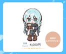 ミニキャラ（SDキャラ・デフォルメ）お描きします 商用利用◎うるちゅる目なイラストを！配信やアイコンなどに イメージ3