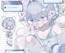 サブカル大得意!キャラクターイラストを描きます 動画サムネイル、SNSアイコンなどさまざまな用途に！ イメージ1