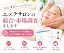 エステサロンの競合・市場調査をします 掲載プランからクーポン金額まで網羅！市場調査お任せください イメージ1