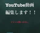 YouTubeの動画編集をします どんなジャンルも編集いたします。 イメージ1