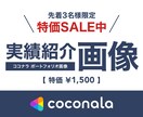 限定特価 >> ココナラ制作事例紹介画像を作ります あなたの実績をより魅力的に伝える画像を格安で作ります！ イメージ1