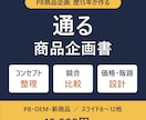 PB企画歴15年が商品企画書とコンセプトを作ります 「社内で通る・取引先に伝わる」企画書に｜PB・OEM・新商品 イメージ1