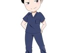 SNSのオリジナルアイコン、ミニキャラ描きます 自分のオリジナルアイコンが欲しいけど 絵がかけないという方へ イメージ1