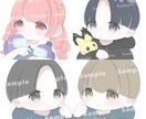 SNS等の可愛いアイコン、イラストを描きます 男女両方とも使いやすくて可愛いイラスト‪です！ イメージ1