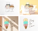 ナチュラルでカラフル♪手書きのイラストロゴ作ります 個人事業主・サロン様に/シンプルかわいい親しみやすい多色ロゴ イメージ4