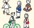 ゆるかわシンプルな人・動物イラストを描きます 女性・子供向けのゆるかわイラスト、ご要望に合わせて描きます！ イメージ4