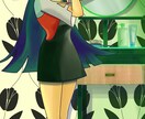 女の子のイラスト受付ます かわいい　和風　かっこいい系用途に合わせます イメージ8