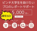 大学生のための大学卒によるレポートサポートます 最短当日納入！単位を取るためのレポートに特化したサポート イメージ1