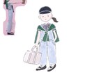 雑誌挿絵風ファッションイラスト描きます ちょっと水彩画風？な可愛い感じに仕上げます。 イメージ3