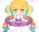 ゆるふわデフォルメ♡女の子イラスト丁寧に描きます ふんわり可愛いデフォルメ女の子をオーダーメイドで制作します！ イメージ3