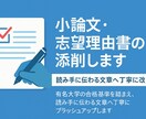 小論文・志望理由書を丁寧に添削します 説得力が増すように論理構成まで整えます イメージ1