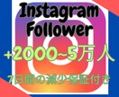 Instagramフォロワー＋2000人増やします インスタグラム複垢振り分け可能！7日間の減少保証付き！ イメージ1