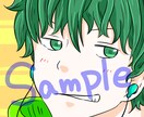 安値で！ＳＮＳ等に使用するアイコン作成致します オリジナルキャラが欲しい！でも描けない...そんな方に！ イメージ2