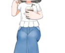 ポップな絵柄を活かしてアイコンや立ち絵を描きます デフォルメチックで個性のあるテイストなイラストを描きます。 イメージ2