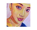 写真をリアルにポップな色に変えて描かせて頂きます 普通の写真で満足ですか?色彩を変えもっと綺麗に鮮やかな顔を! イメージ1