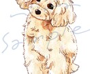 ペット似顔絵◆うちのこイラストお描きします おなまえ付き★インク１色でおしゃれにカッコかわいく イメージ7