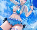 商用利用OK！背景＋人物イラストかきます バストアップ、全身絵、背景込みでお描きします イメージ5