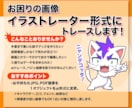 低解像度も対応！イラストレーター形式トレースします 面倒なai形式変更のお悩みを解決！お急ぎの方も必見です♪ イメージ2