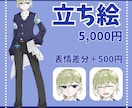 最短で4日納品！立ち絵描きます TRPG、IRIAM等にて使える立ち絵をお描きします！ イメージ1