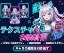 3DVtuberをキャラデザと三面図から制作します 配信画面/背景/ネームロゴ/離席中/待機中/OP/EDセット イメージ14