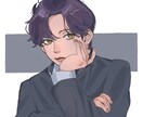 SNS［アイコン］デフォルメから人物絵など描きます 自分だけのSNSアイコンをリクエスト通りに丁寧に制作 イメージ2
