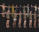 3DCGポーズ画像作成します Youtubeやバナー等の素材に最適！！ イメージ3