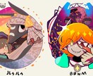 商用可能/企業でも使えるポップなイラスト描きます 動物や人外キャラクター、軽いゴア表現なども対応 イメージ4