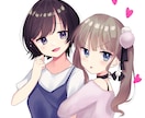 SNSのアイコン描きます 鮮やかな一枚絵をスピーディーに。ペア依頼、創作キャラ可。 イメージ5