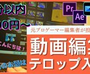 動画のテロップ(字幕)入れを承ります 元プロゲーマー動画編集者があなたと一緒に作り上げます イメージ1