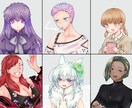 ちょっとクセのあるTRPGの立ち絵をお描きします ちょっとクセのある人物を描きます。覆面や性別不明も可 イメージ1