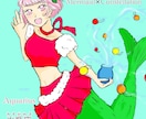 かわいい人魚イラスト描きます 人魚の全身イラストを描けます。 イメージ2