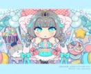 もちもちかわいいイラスト描きます CDジャケット、MV、Vtuber、プレゼント絵などなど！ イメージ6