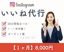 1ヶ月毎日Instagramのいいね運用代行します 毎日100いいね/手作業/ターゲット絞り/格安オプション イメージ1