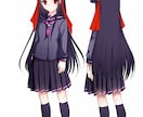 髪形等一緒に決めながら０から女の子の立ち絵描きます オリジナルキャラの絵がほしいけど外見が何も決まっていない方へ イメージ7