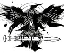 手描きでTシャツなどのアパレルのデザインを描きます プロの画家が手描きでTシャツなどのデザインを描きます。 イメージ9