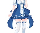 かわいい女の子のイラストを制作します アクスタ用データ、他グッズ系対応データとして作成します！ イメージ2
