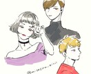 似顔絵イラスト描きます シンプルなラインで顔の特徴をつかみ似顔絵にします イメージ1
