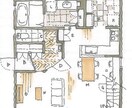 手描き平面図を作成いたします あたたかみのある柔らかいタッチに仕上げます！ イメージ3