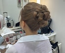 花嫁専用ドレスに似合う髪型や髪色をご提案致します 卒花しました現役美容師が全力でお手伝いさせて頂きます！ イメージ2