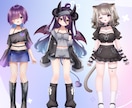 VTuberパーツ分けイラストを制作します デザイン料・商用利用料込み！可愛くお描きします！ イメージ3