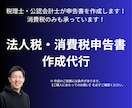 法人税や消費税申告書の作成をお手伝いいたします 申告書一式40,000円～｜消費税申告のみも承ります！ イメージ1