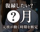 復縁が動く月を出します 元彼との流れが動く時期を読み取ります イメージ1