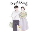 結婚式のウェルカムボードを作成いたします 品のあるおしゃれなイラストに仕上げます！ イメージ3