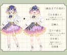 美麗な全身立ち絵✨お描きします 品のあるキャラデザ、艶と重厚感のある衣装デザインが得意です！ イメージ2