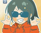 表情があるポップなアイコン描きます 様々な表情のSNSで目を引くポップなアイコン描きます イメージ3