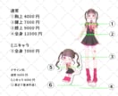 最短1週間！キラキラかわいいイラスト描きます 配信、MV、アイドル生誕祭、TRPG、SNSアイコンなどに！ イメージ3