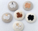 セミオーダー/ポメラニアン刺繍くるみボタン作ります 市販では出会えない「そうそう！これこれ！」をお届けいたします イメージ1