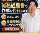 現役転職エージェントが職務経歴書の作成を代行します 人気難関企業の書類選考突破の実績多数 イメージ1