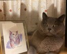 万年筆でペットの似顔絵を手描きします インク水彩ならではの「にじみ」を活かした似顔絵 イメージ6